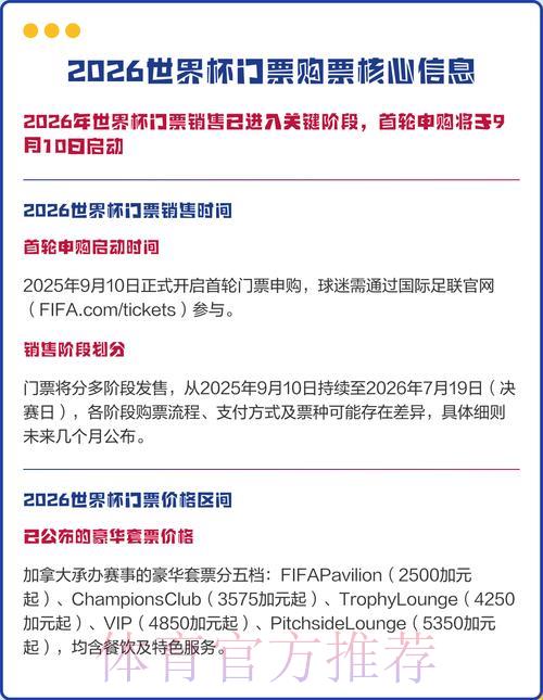 2026世界杯官方购票平台网页版入口 2026世界杯官方购票平台网页版入口